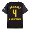 Maglia ufficiale Borussia Dortmund N. Schlotterbeck 4 Trasferta 2024-25 per Bambino